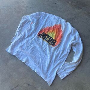 90s Nitro Rules NHRA racing tee Flames sleeve hit mens size XL